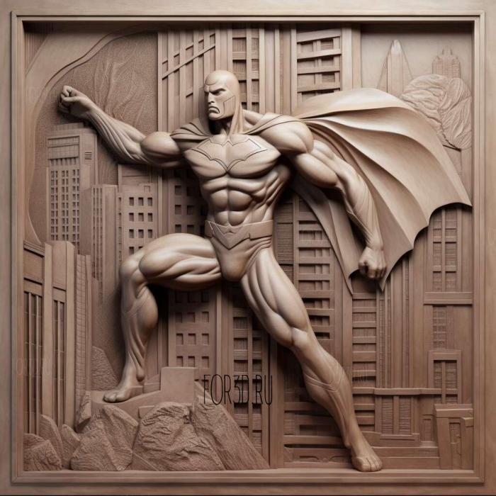 City of Heroes 4 stl model for CNC